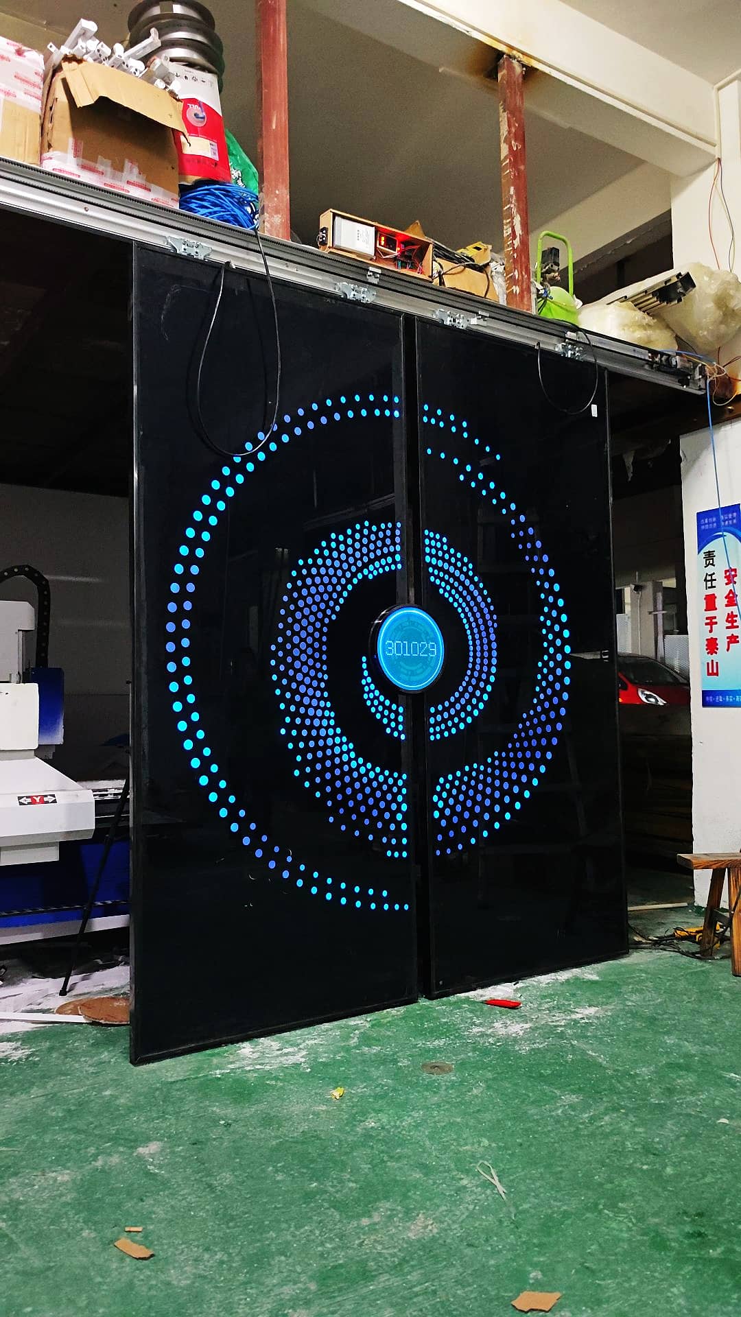 单面透光玻璃网红门