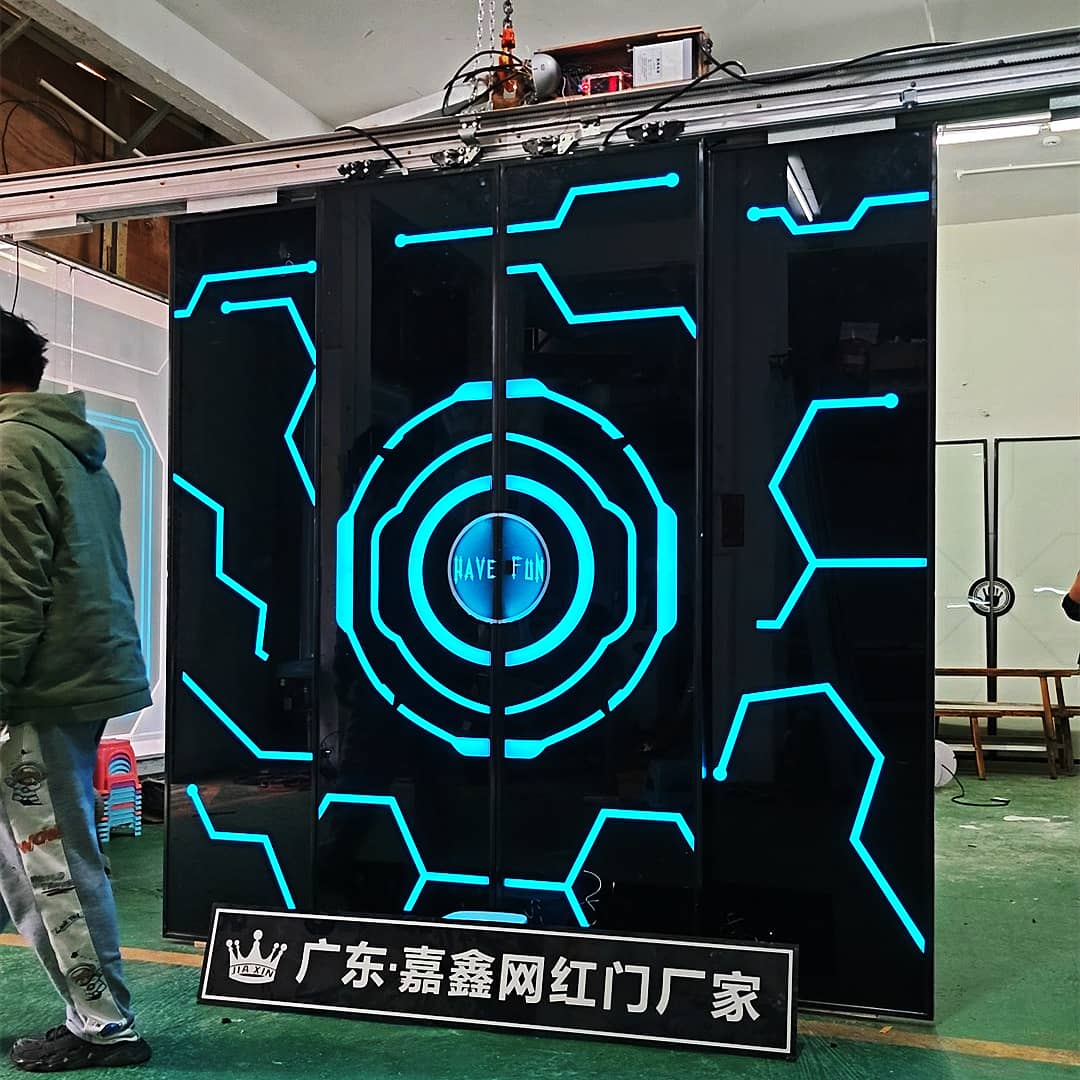 镀锌板 网红门定制 酒吧霓虹灯 发光字