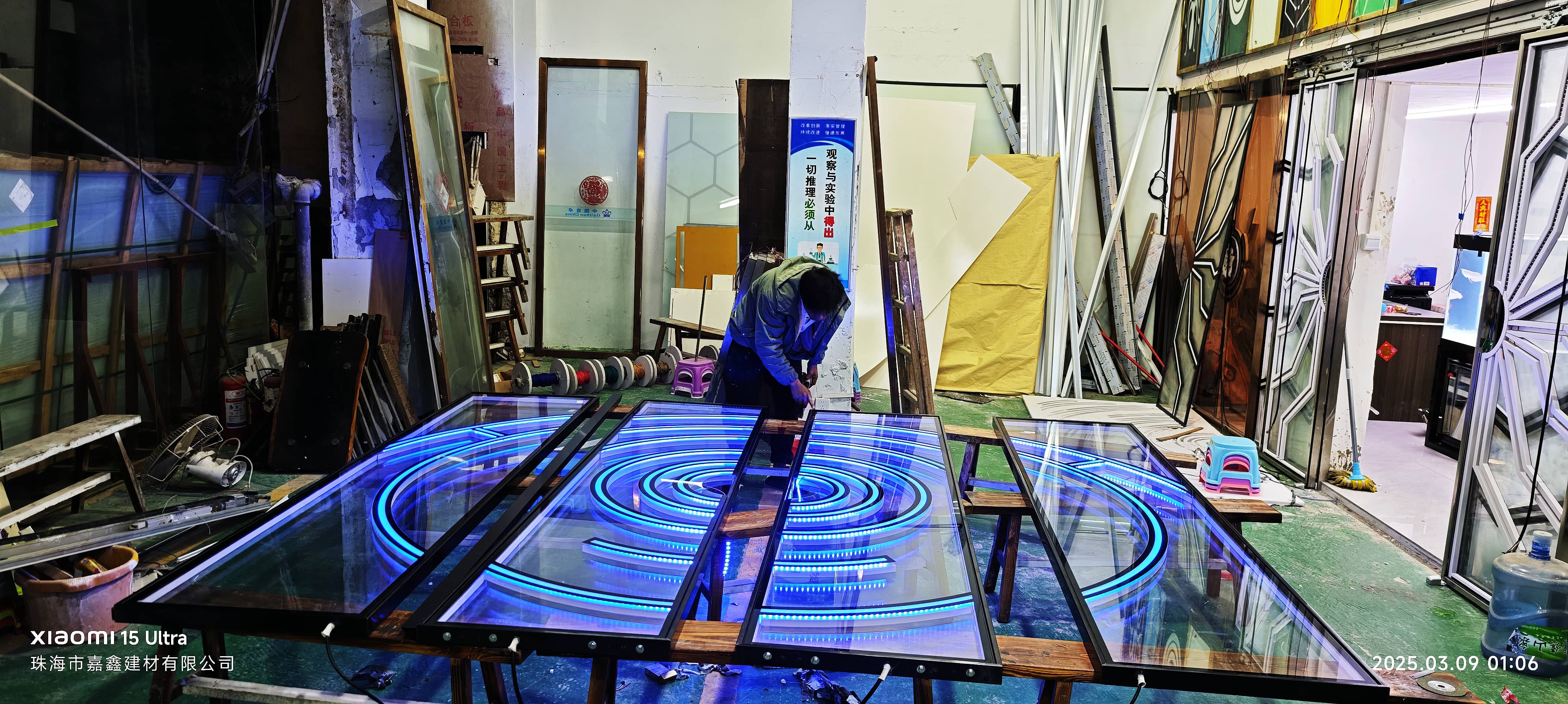 镀锌板 亚克力霓虹灯半透 LED网红门